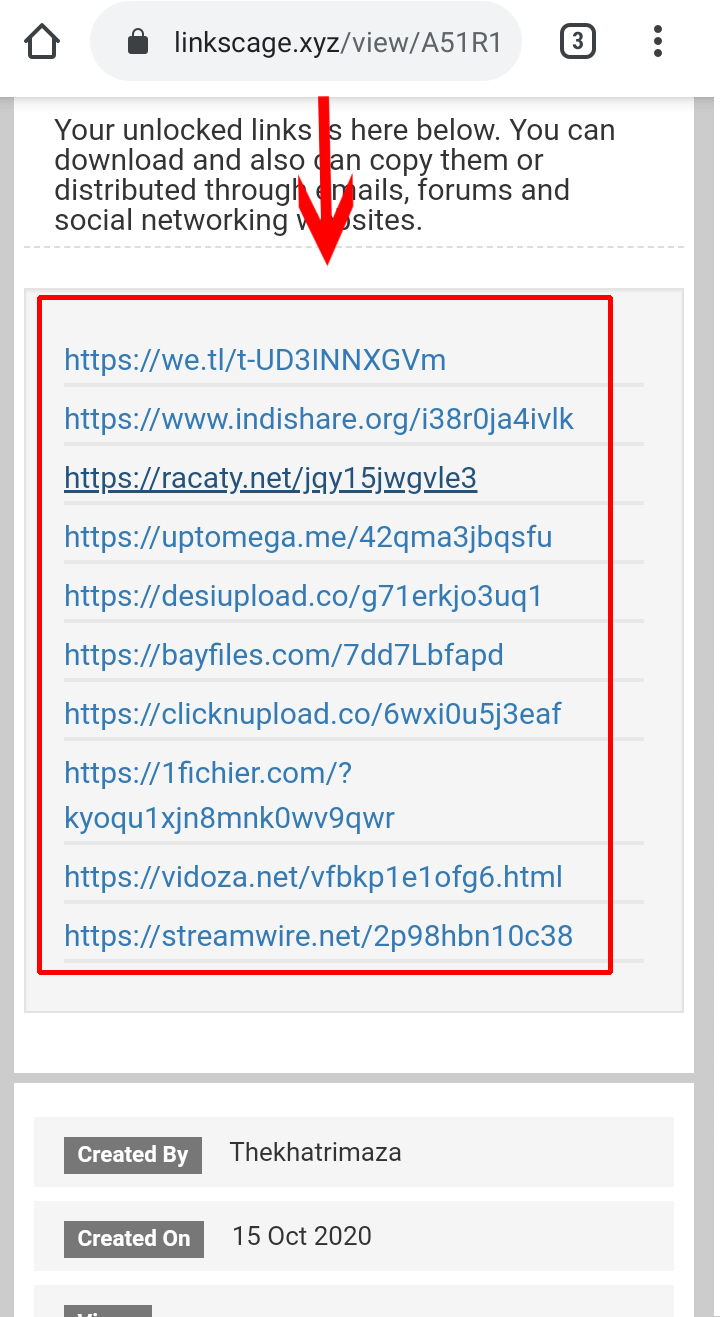 Final Step 5: Now select whichever download link you are comfortable with
